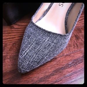 Sole society black / white wedges